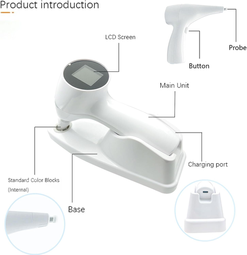 Guida Paralume Digitale Dentale Colormetro LED Comparatore Colore Denti Sbiancamento Denti - Foto 4 di 8