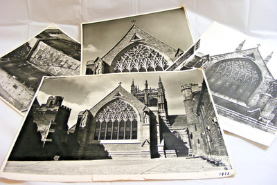 Merton College Oxford J.W. Thomas Photos Original Stamped & Numbered 11½'' x 9¾ 