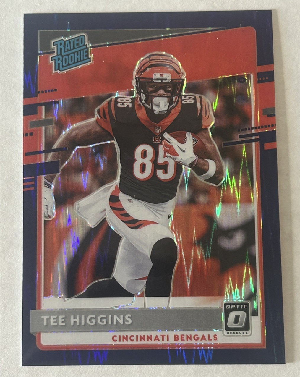 Tee Higgins Panini Donruss Optic #160 Purple Shock