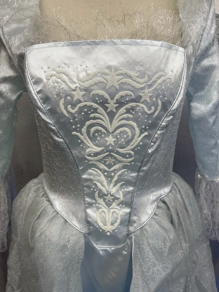 Disfraz de Cenicienta Disney Vestir Niños Talla M (8/10) L Azul Hada Madrina Jugar Foto 3 de 4