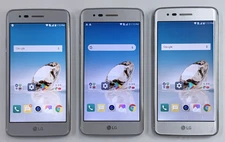 LOT OF 3 x UNLOCKED / T-MOBILE LG ARISTO 4G VoLTE Android Smart Cell Phones