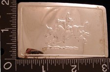 LL22161 VINTAGE RODEO BULL RIDER EMBOSSED WESTERN BELT BUCKLE