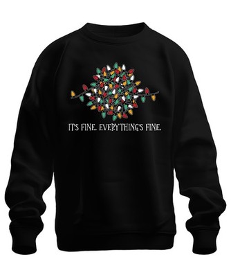 It's Fine Everything Fine Lichterkette Lustig - Weihnachten Weihnachtsgeschenk C