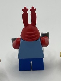 2009 Lego SpongeBob Minifigure Lot (3) Spongebob, Patrick Mr Krabs #3833 Retired