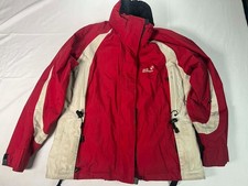 Women's Jack Wolfskin Texapore Jacket RECCO Technology Size Medium Red  White