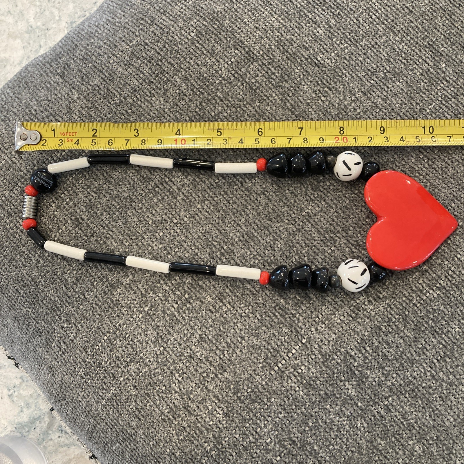 Ruby Z Candace Loheed Red Heart Statement Necklac… - image 14