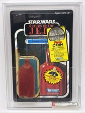 Star Wars 1983 Emperor's Royal Guard 77 Back AFA 80 Kenner MOC Unpunched Card