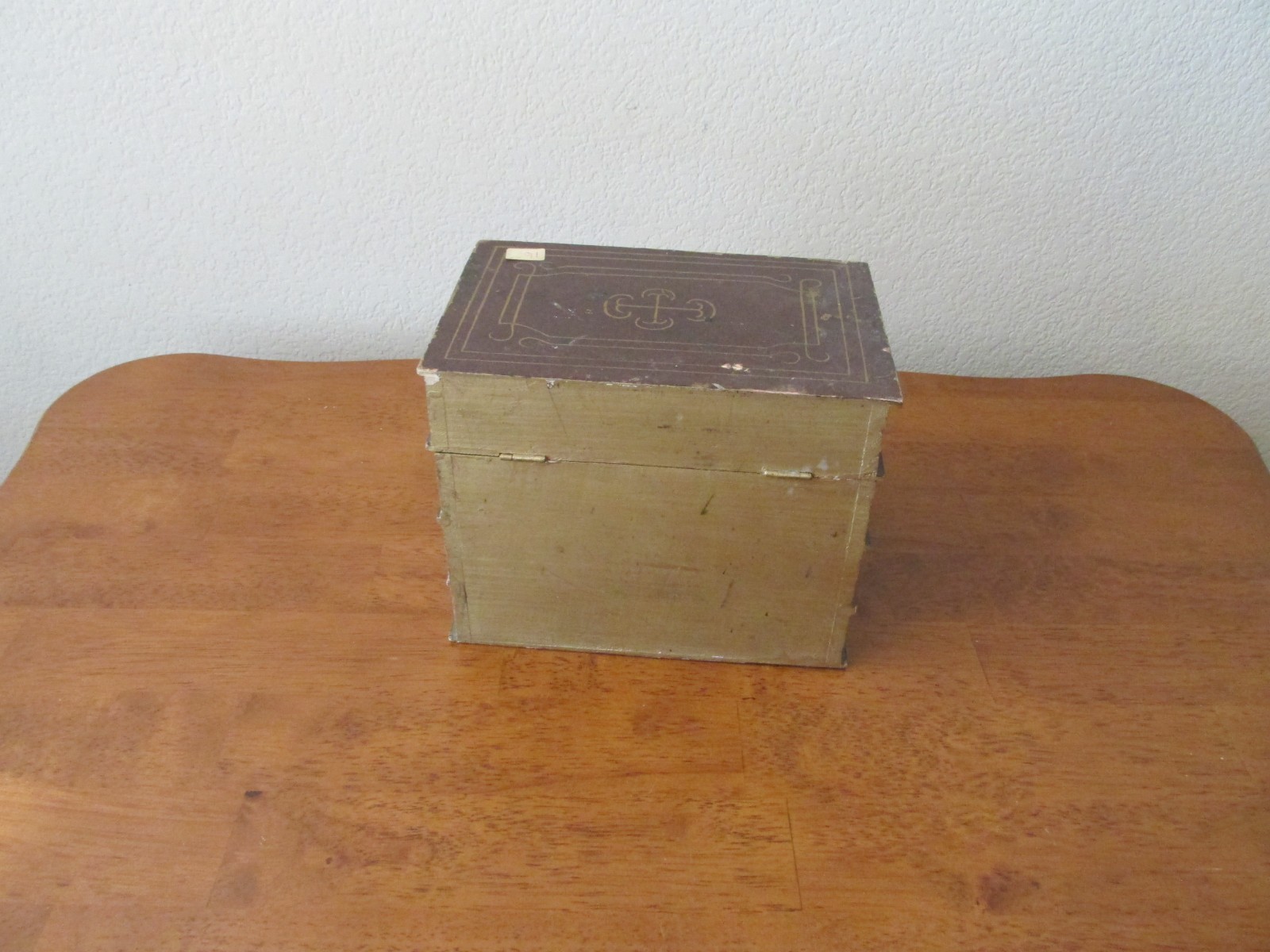 Vintage Brown Faux Book Box Hinged Opening Hide Valuables Hidden Storage