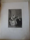 The Lasutenist etching Terborch pinx, Unger sculp