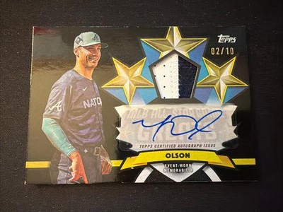Matt Olson 2025 Topps All-Star Game Greats Patch Auto Black /10