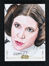 Marketplace image: 2024 Topps Chrome Star Wars Galaxy Gold Foil 1/1 Sammy Gomez Auto Sketch 9et