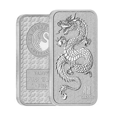 1 oz Perth Dragon Silver Bar