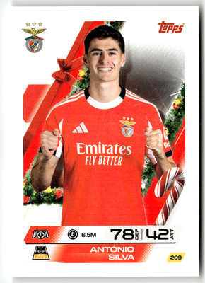 Topps Match Attax CL 2025-26 No. 209 Antonio Silva Christmas Special