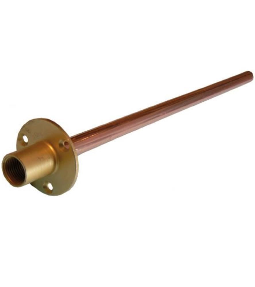 ODSUPPLIES - 1/2" Wallplate with 15mm Copper Tail x 350mm - Pack of 2 - Image 2