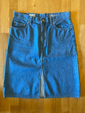 NWOT GAP Denim Skirt 8 29 100 Cotton Front Slit Straight Knee Length Pencil