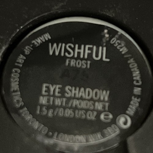 Mac Wishful Frost Lidschatten Pfanne Nachfüllpalette 0,05 oz 1,5 g volle Größe LE selten HTF - Bild 2 von 2