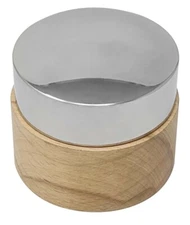 Low Dome Bench Block Anvil with Wooden Base Surface Metal Forming Jewelry Making