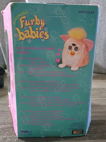Tiger 1999 Furby Babys gelb orange blaue Augen selten versiegelt - Bild 7 von 10