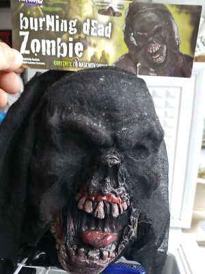 Adult Burning Dead  Zombie Costume Mask Fun World. 50% off!  final sale !