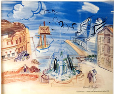 Seaside Romance Raoul Dufy De Beers Jewelry Vintage 1951 Magazine Print Ad