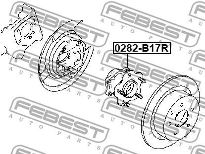 FEBEST 0282-B17R Wheel Hub for ,NISSAN,NISSAN (DFAC) - Bild 2 von 2