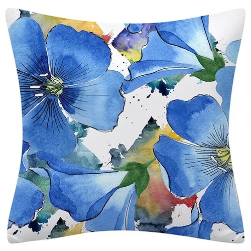18x18" Throw PILLOW COVER Floral Double-Sided Decorative Flower Bed Cushion Case - Picture 21 of 42