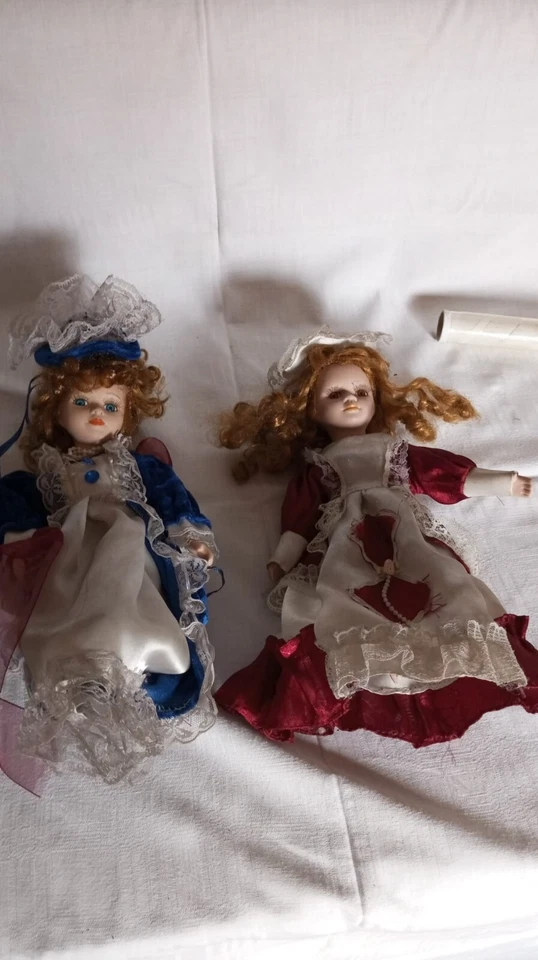 Coppia bambole,vintage H 30 - Immagine 2 di 4