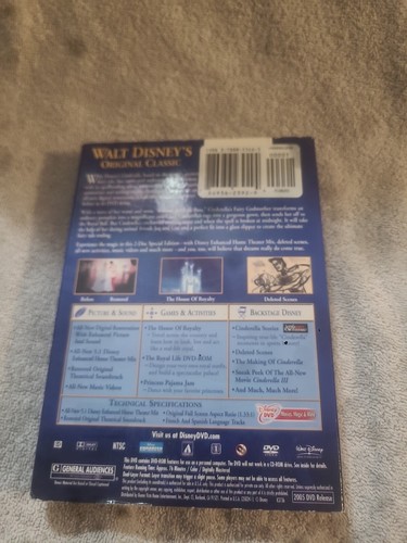 Cinderella (DVD, 2005, 2-Disc Set, Special Edition - DVD Platinum Collection) - Picture 2 of 2
