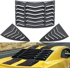 Rear and Side Window Louvers SunShade Cover for Chevy Chevrolet Camaro 2010-2015