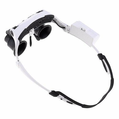10X-25X ABS Portable Adjustable Interchangeable Lens Headband Eyeglass Magnifier - Picture 4 of 9