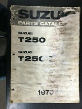 Suzuki T250 Parts Catalog Original 1970