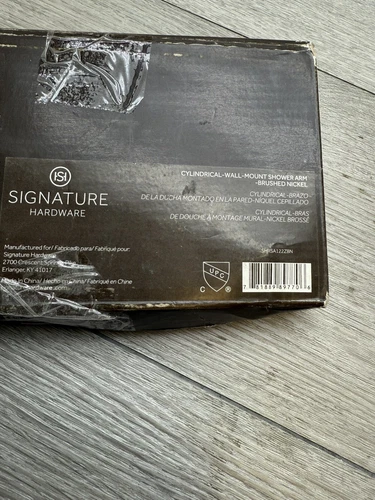 Signature Hardware 483910 12-3/8" Wall Mounted Shower Arm and Flange Nickel - Picture 2 of 3