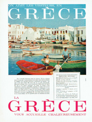 Advertising 0821 1961 Greece loves visitors