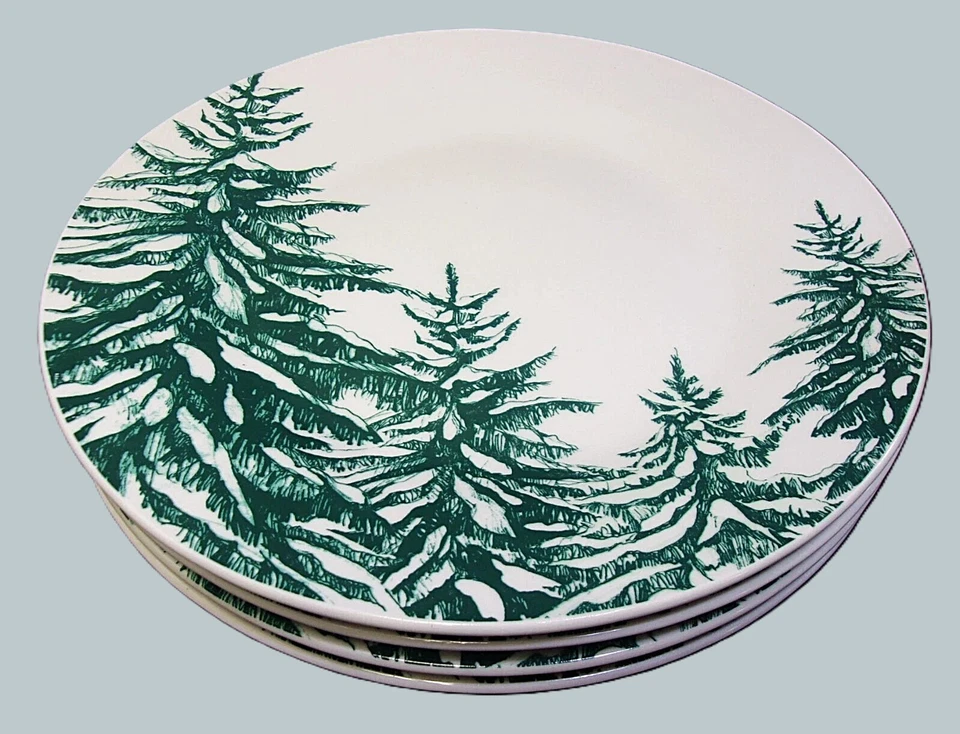 NUEVO Platos Royal Norfolk Navidad Invierno País de las Maravillas - Juego de 4 Foto 4 de 4