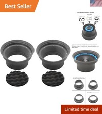 6.5" Car Speaker Baffle Kits with Damping Foam for Optimal Sound Quality
