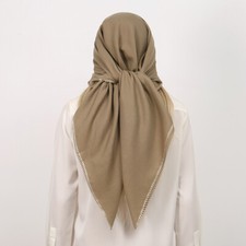 Arab Women Square Scarf Turban Head Cover Wrap Islamic Headscarf Shawl 115 115CM