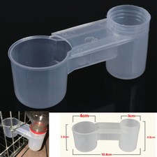 Pet Parrot Bird Drinker Plastic Feeder Water Hang bowl Bottle Cup Poultry Pigeon