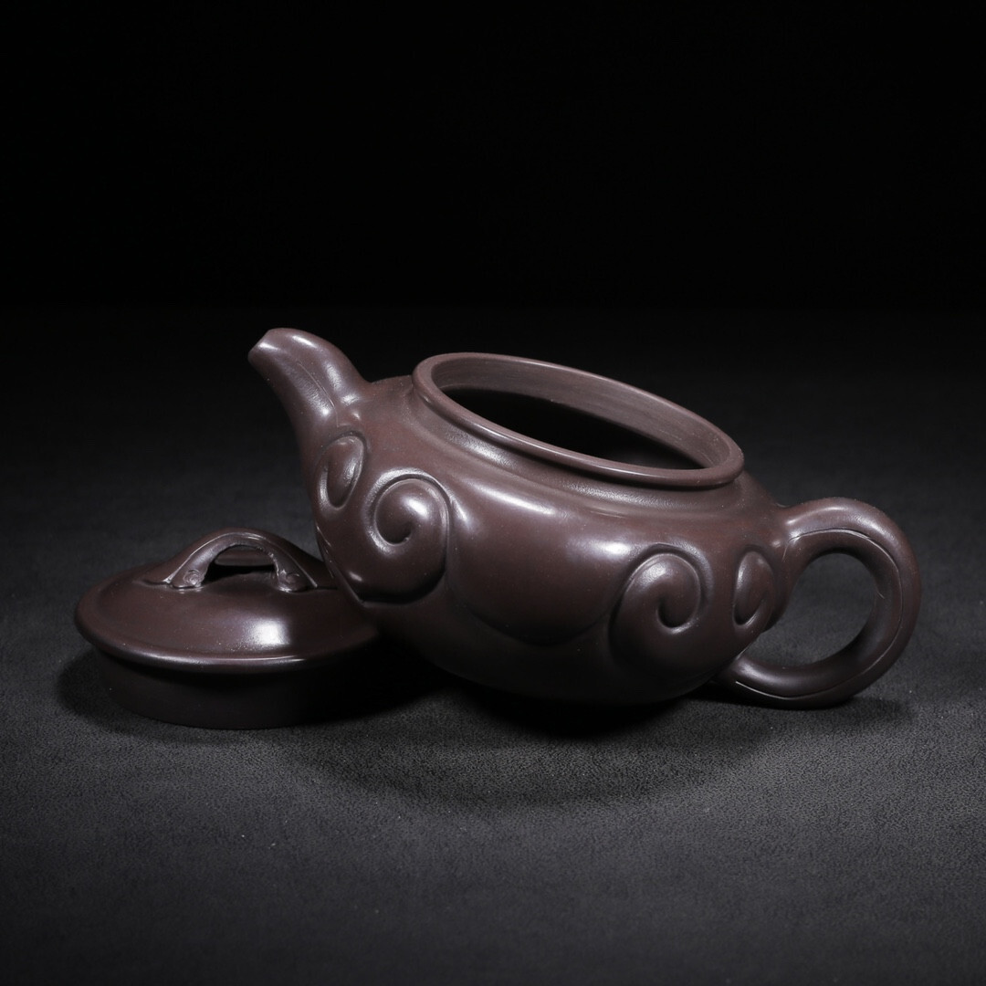 大人気商品 中国 紫砂 黄泥 陳鳴遠製 桑の葉に蚕 急須 茶壷 D R5364E