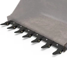 48"/60"/66"/72" Bucket Tooth Kit for Loader Tractor for Bucket Protection Steel