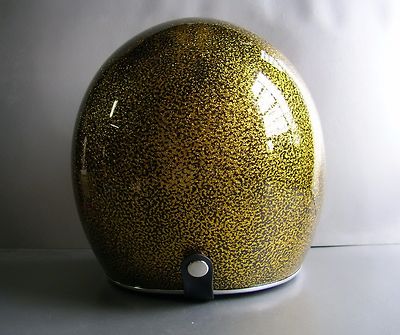 Vintage style motorcycle helmet with metal flake | eBay