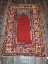 3x5ft. Antique Turkish Wool Prayer Rug