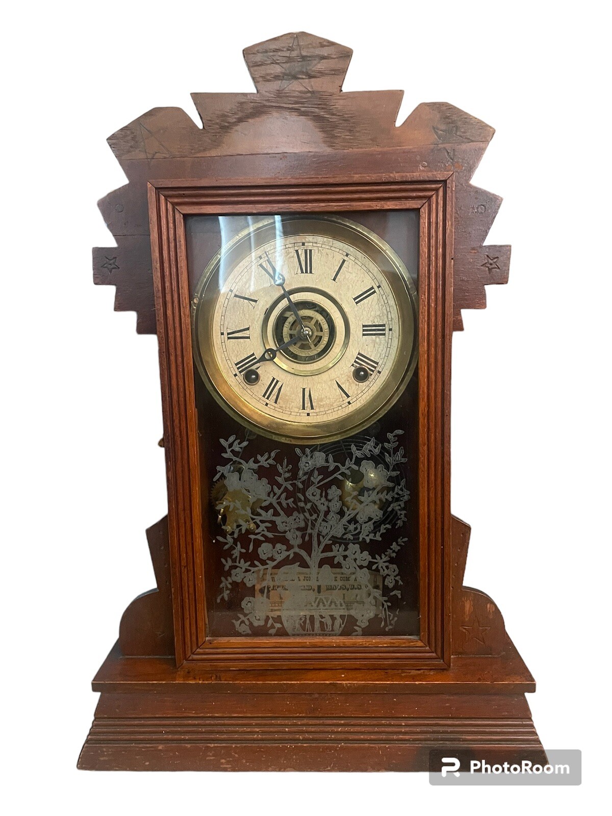 Antique Russell And Jones Clock Company Working Condition eBay