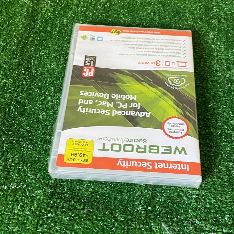 Webroot Secure Anywhere Advanced Security for PC, Mac and Mobile Devices CD NEW - Image 4 of 4