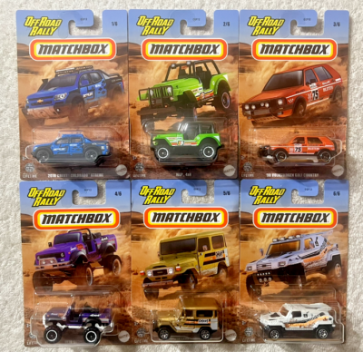 2024 MATCHBOX OFF ROAD RALLY SET OF 6 **NEW** | eBay