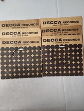 45 RPM 7" RECORD SLEEVES CO. SLEEVE 6 PACK SEE PHOTOS - Decca SLV19 4