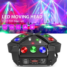 240W 9LED Moving Head Stage Lighting RGB Spider Beam Lights DMX DJ Disco Party