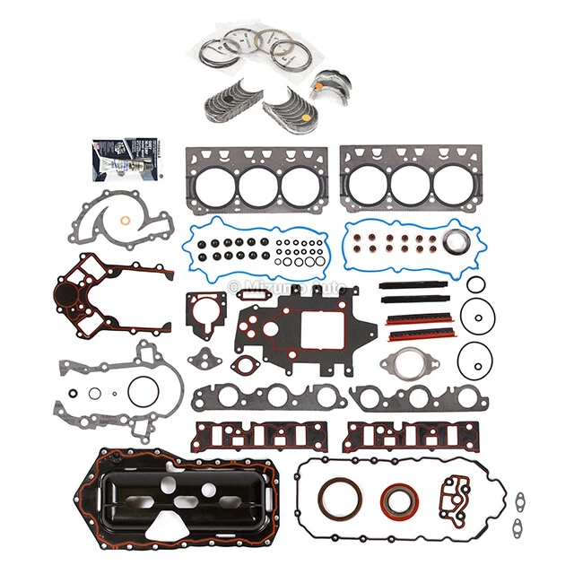 Conjunto completo de anéis de rolamentos de junta ajuste 00-05 Buick Park Avenue Supercharged 3,8L OHV - Imagem 2 de 4
