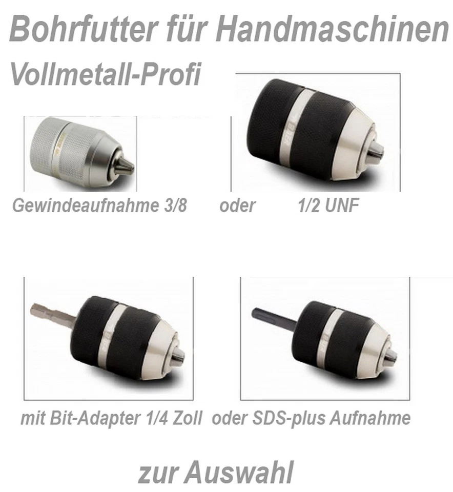 Schnellspannbohrfutter BAER Bohrfutter mit UNF Gewindeaufnahme SDS-plus Aufnahme - Bild 1 von 1