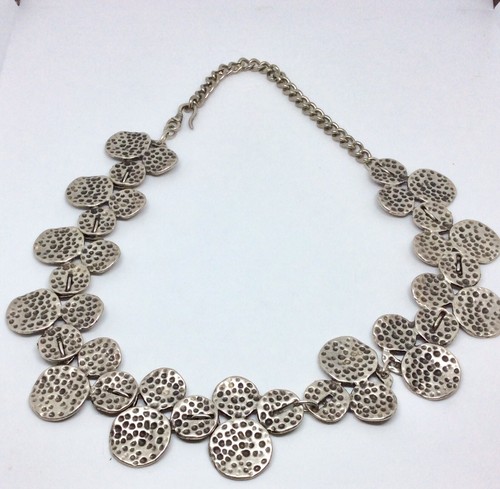Designer Silver Necklace Handmade New Reversable Chocker - Picture 6 of 6