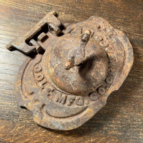 Antique Chicago Cast Iron Stove Part Cole MFG CO Illinois PRIORITY MAIL eBay